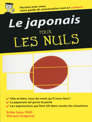 cover image of Le japonais--Guide de conversation pour les Nuls, 2ème édition